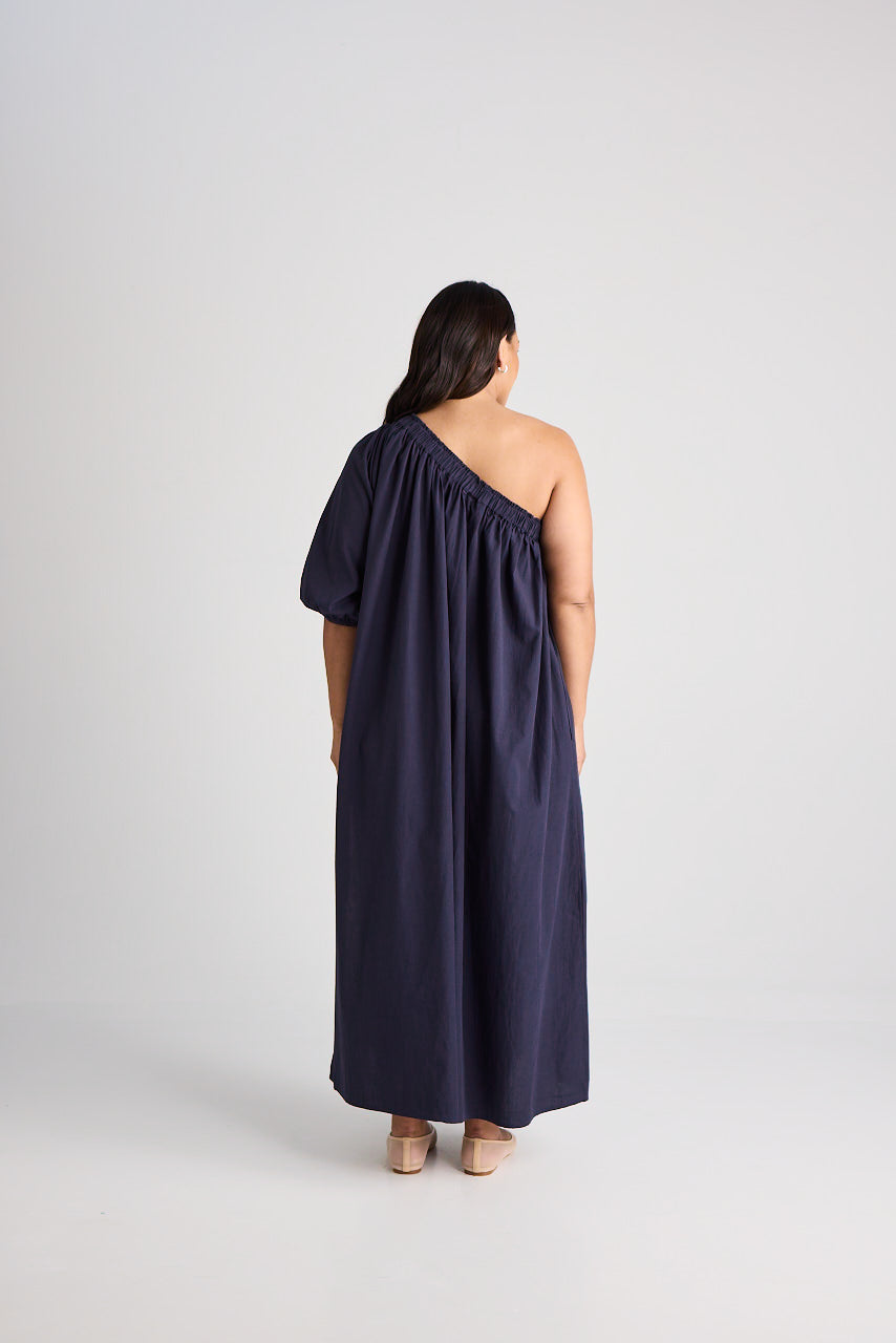 Charlize - Dress - Long - Navy