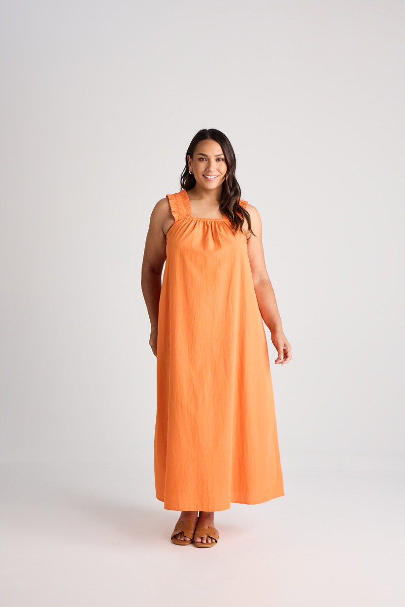 Laura - Dress - Long - Mandarine