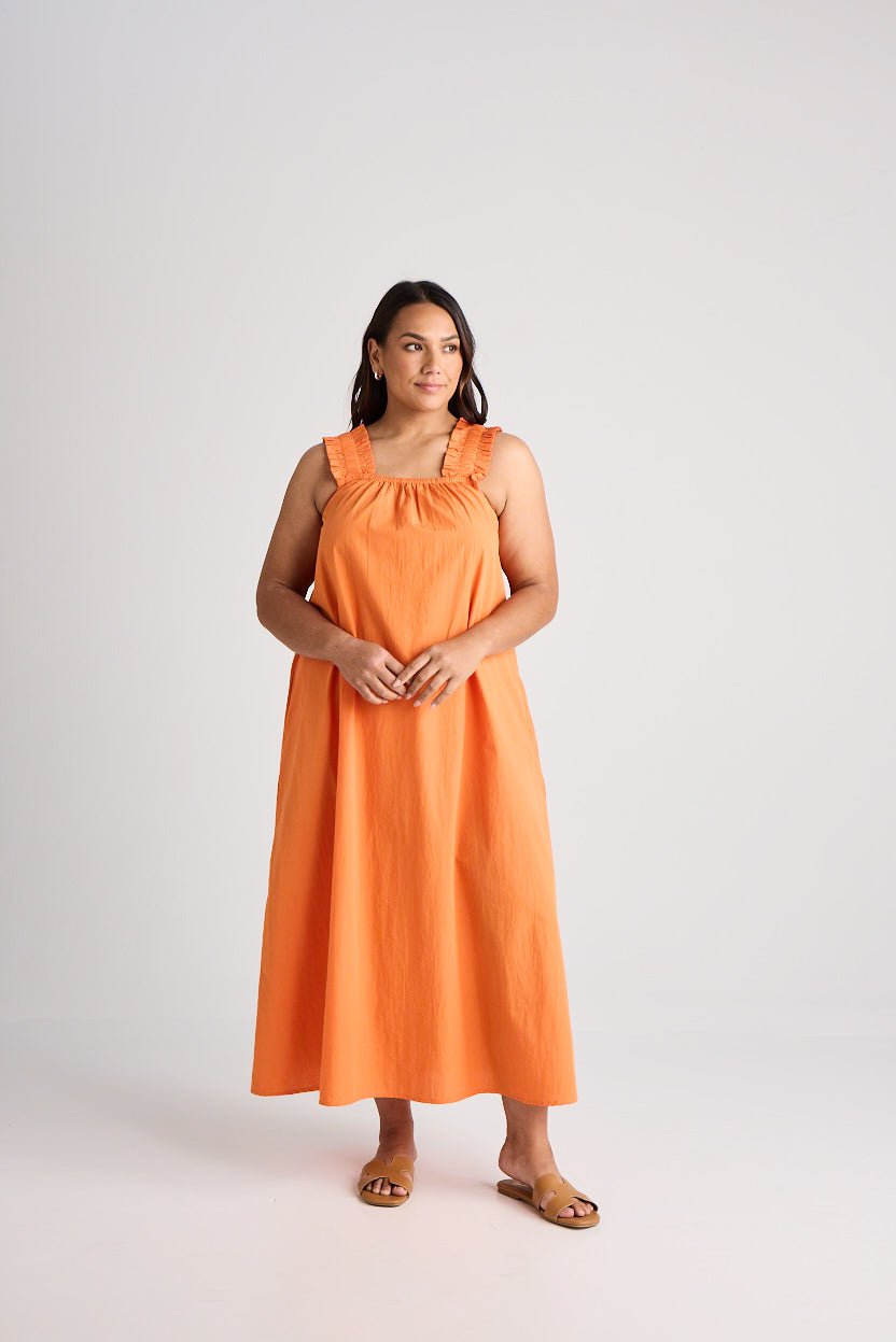 Laura - Dress - Long - Mandarine