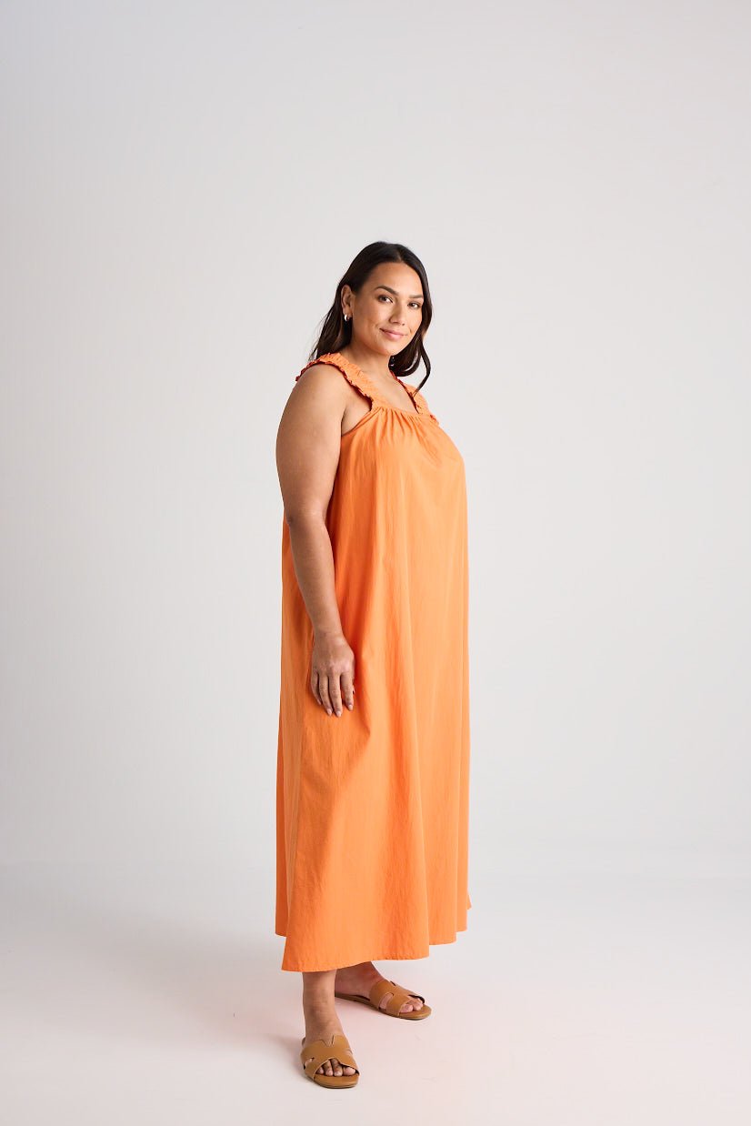 Laura - Dress - Long - Mandarine