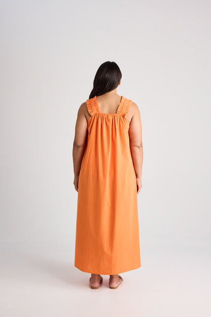 Laura - Dress - Long - Mandarine