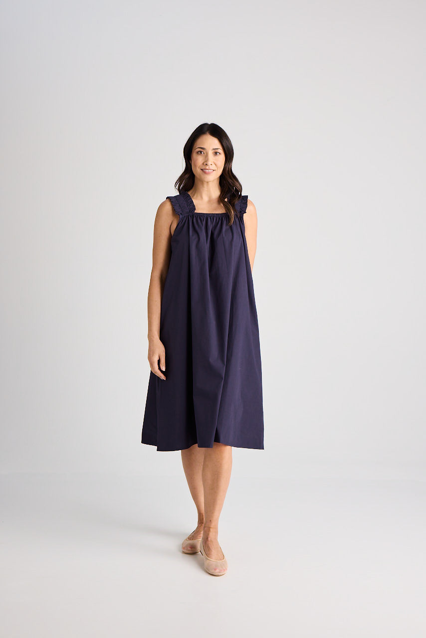 Laura - Dress - Knee-Length - Navy