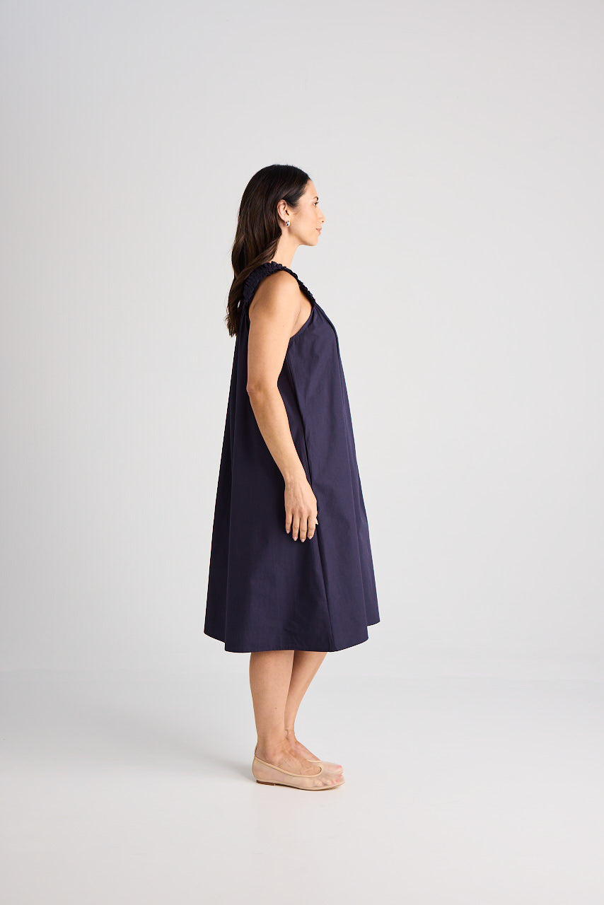 Laura - Dress - Knee-Length - Navy