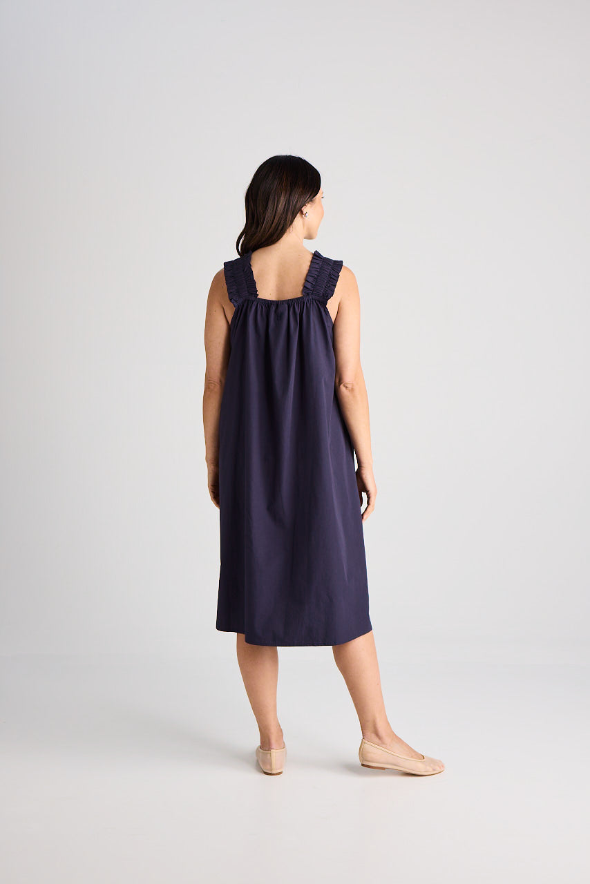 Laura - Dress - Knee-Length - Navy