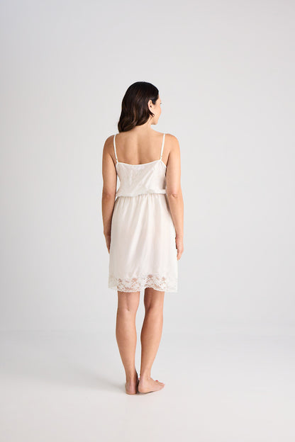 Fiona - Nightie - Short - Silk - Ivory