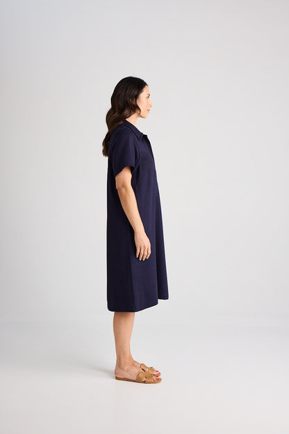 Jacqui - Dress - Knee-Length - Navy