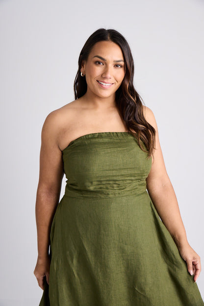 Aerin - Dress - Long - Olive