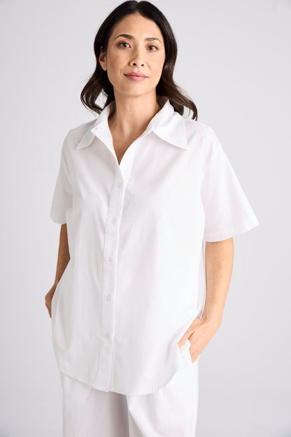 Emma - Shirt - Short Sleeve - White