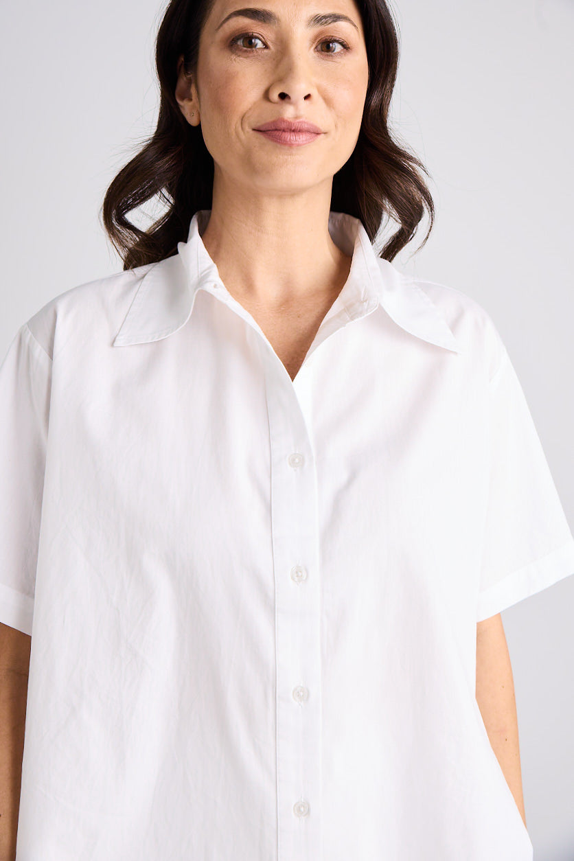 Emma - Shirt - Short Sleeve - White