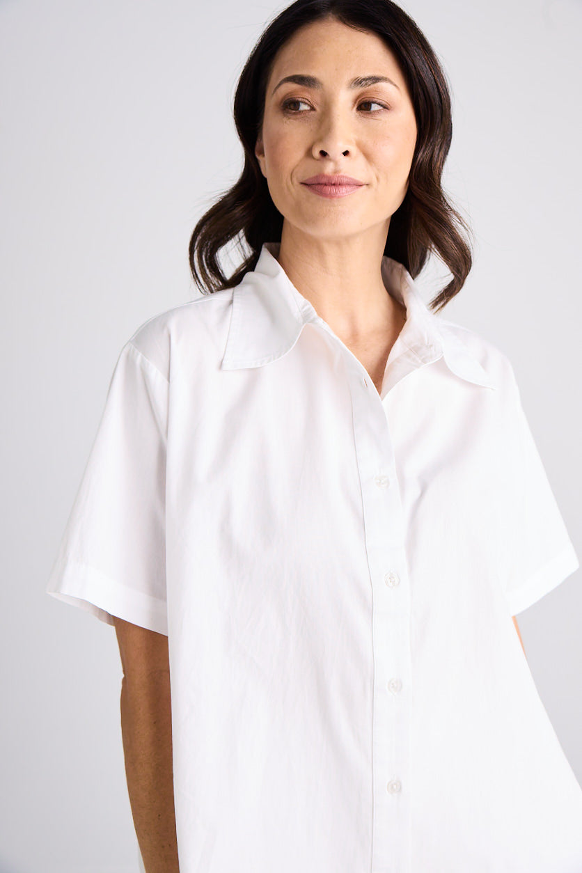 Emma - Shirt - Short Sleeve - White