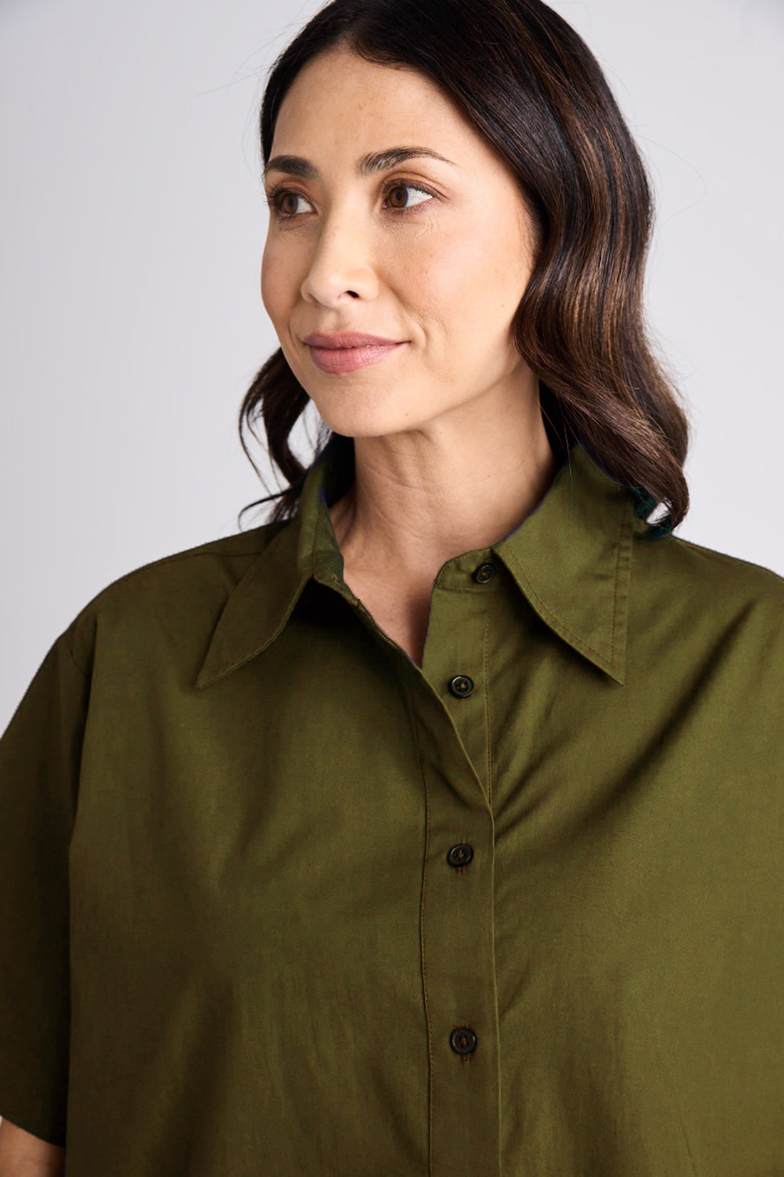 Emma - Shirt - Short Sleeve - Olive