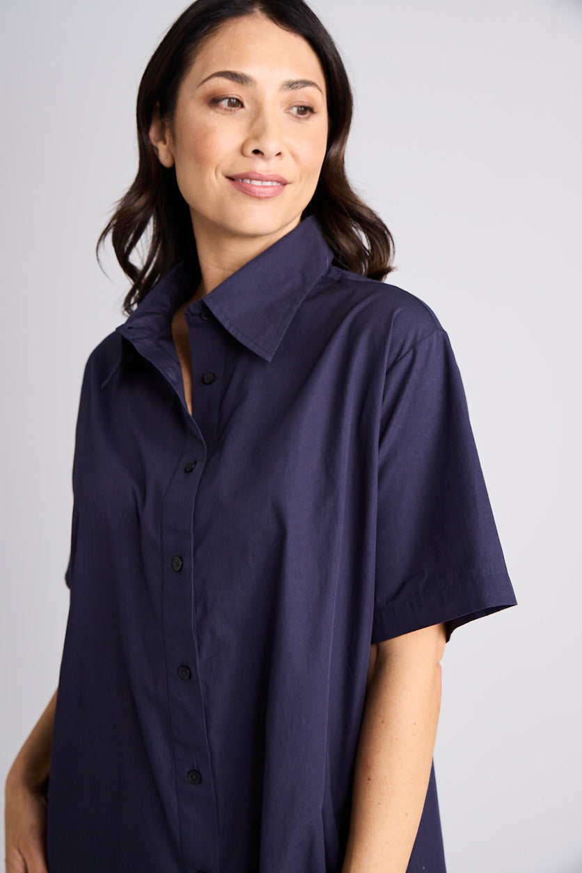 Emma - Shirt - Short Sleeve - Navy