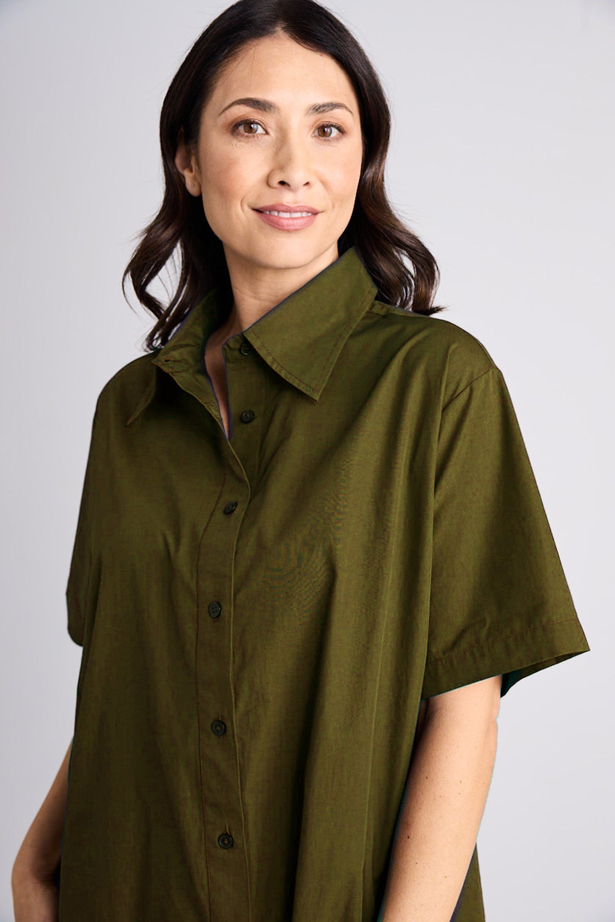 Emma - Shirt - Short Sleeve - Olive