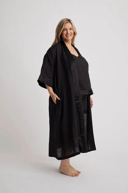 Anne - Robe - Long - Black-Robe | XS- | Hank &amp; Hera