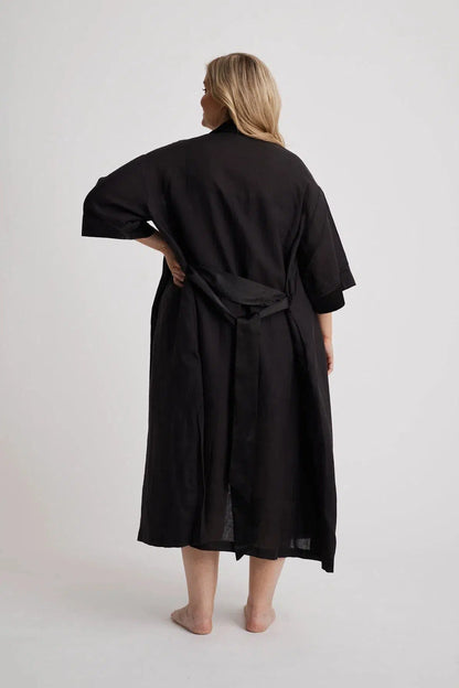 Anne - Robe - Long - Black-Robe | XS- | Hank &amp; Hera