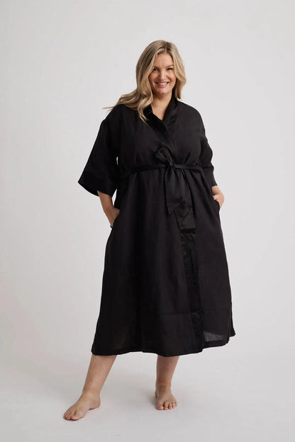 Anne - Robe - Long - Black-Robe | XS- | Hank &amp; Hera