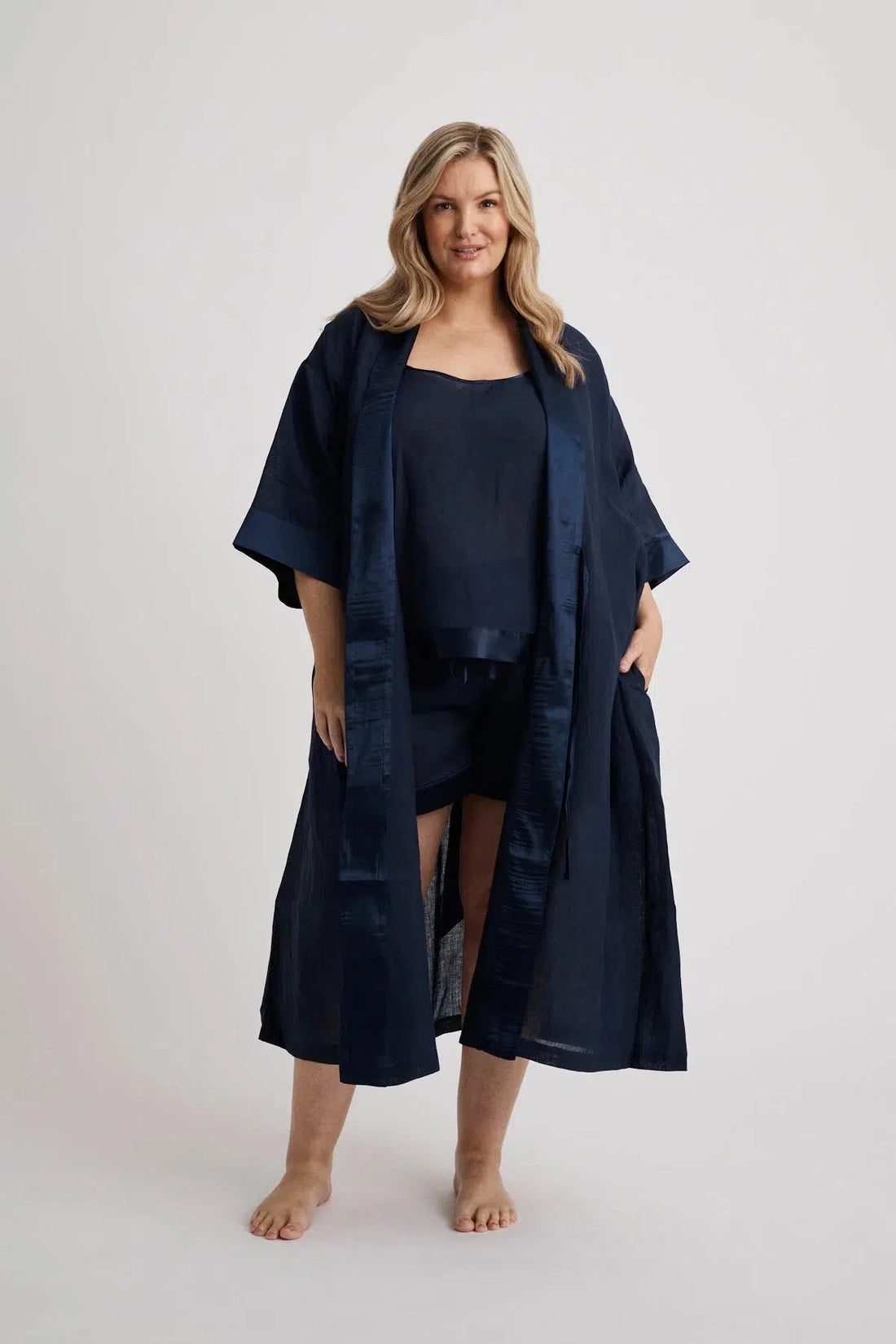 Anne - Robe - Long - Navy-Robe | XS- | Hank &amp; Hera