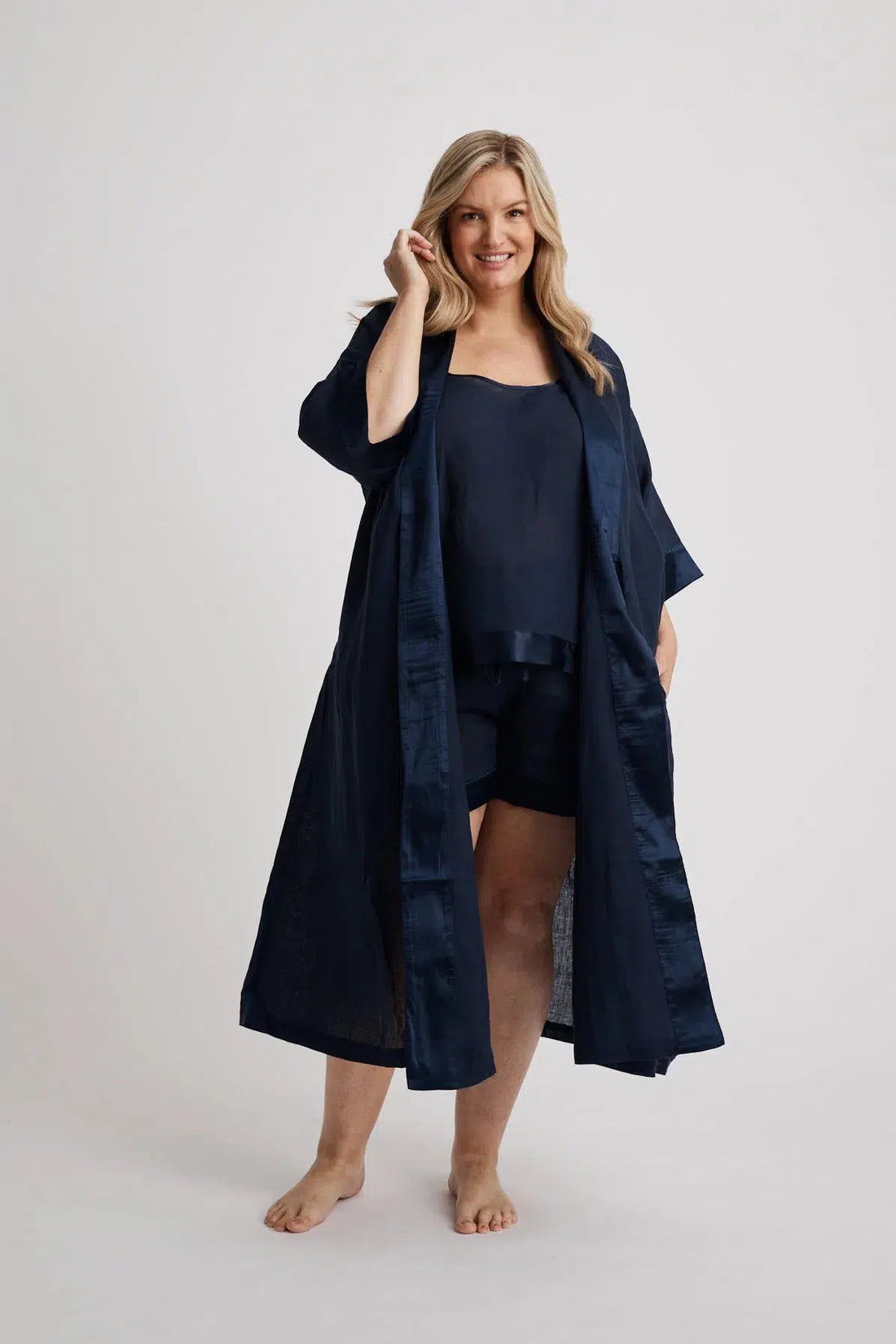 Anne - Robe - Long - Navy-Robe | XS- | Hank &amp; Hera