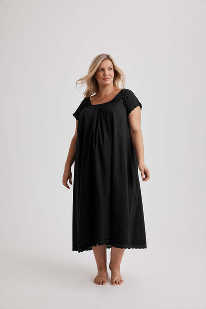 Arianna - Nightie - Long - Black