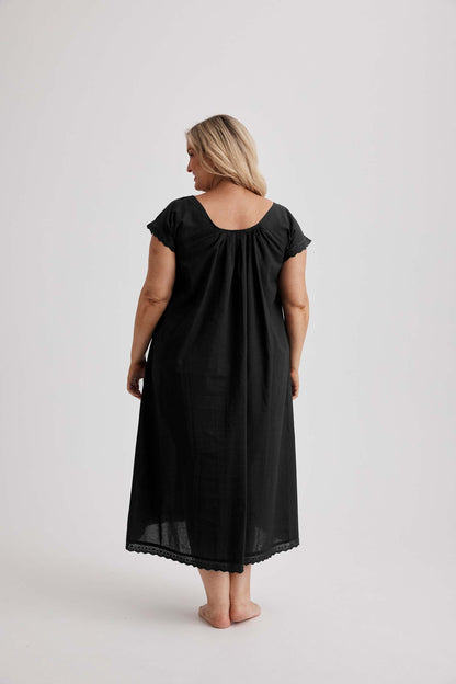 Arianna - Nightie - Long - Black