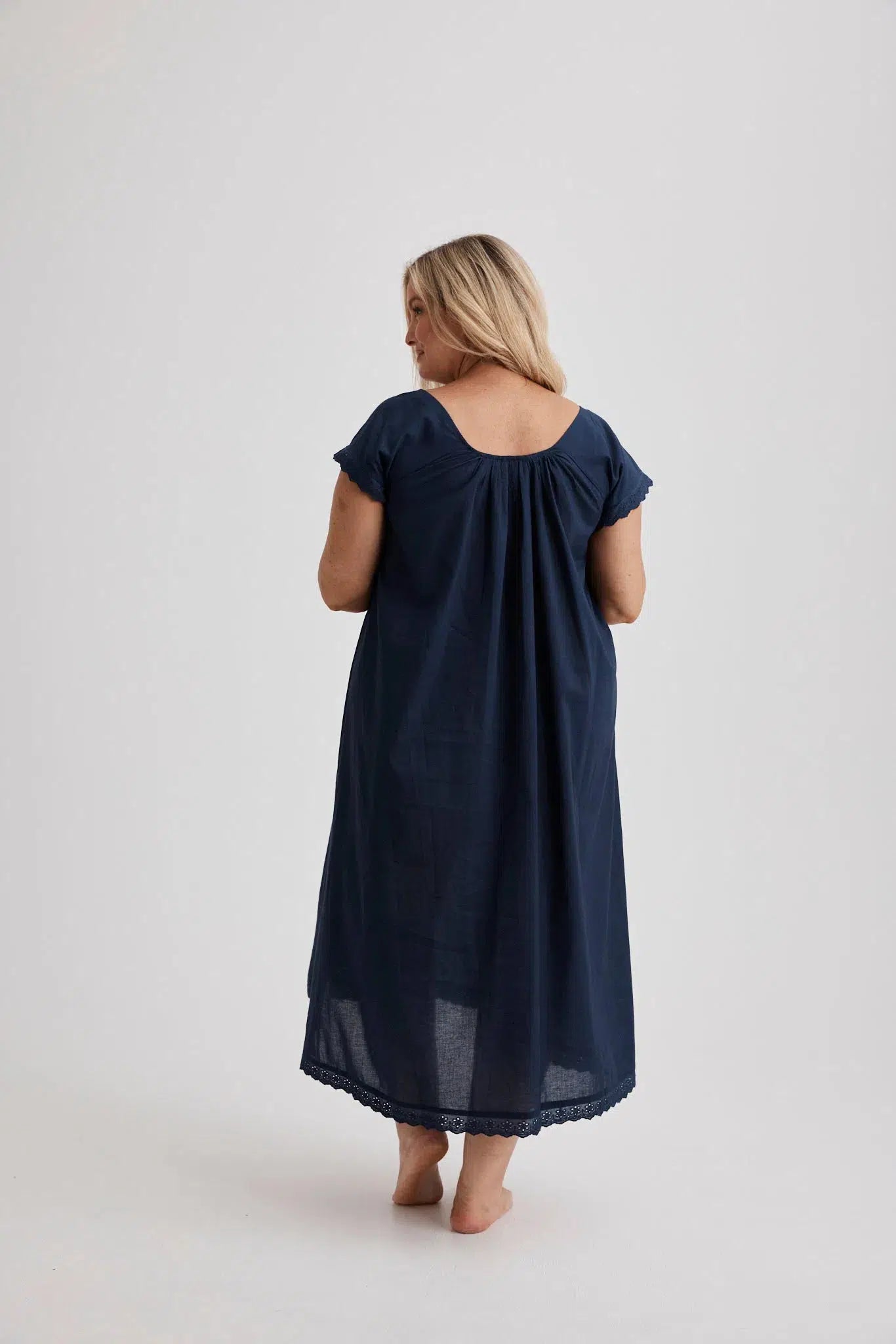 Arianna - Nightie - Long - Navy-Nightie | XS- | Hank &amp; Hera