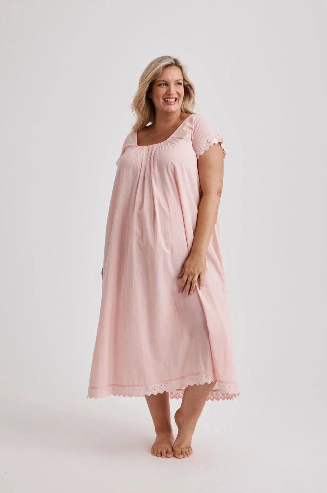 Arianna - Nightie - Long - Pink-Nightie | XS- | Hank &amp; Hera