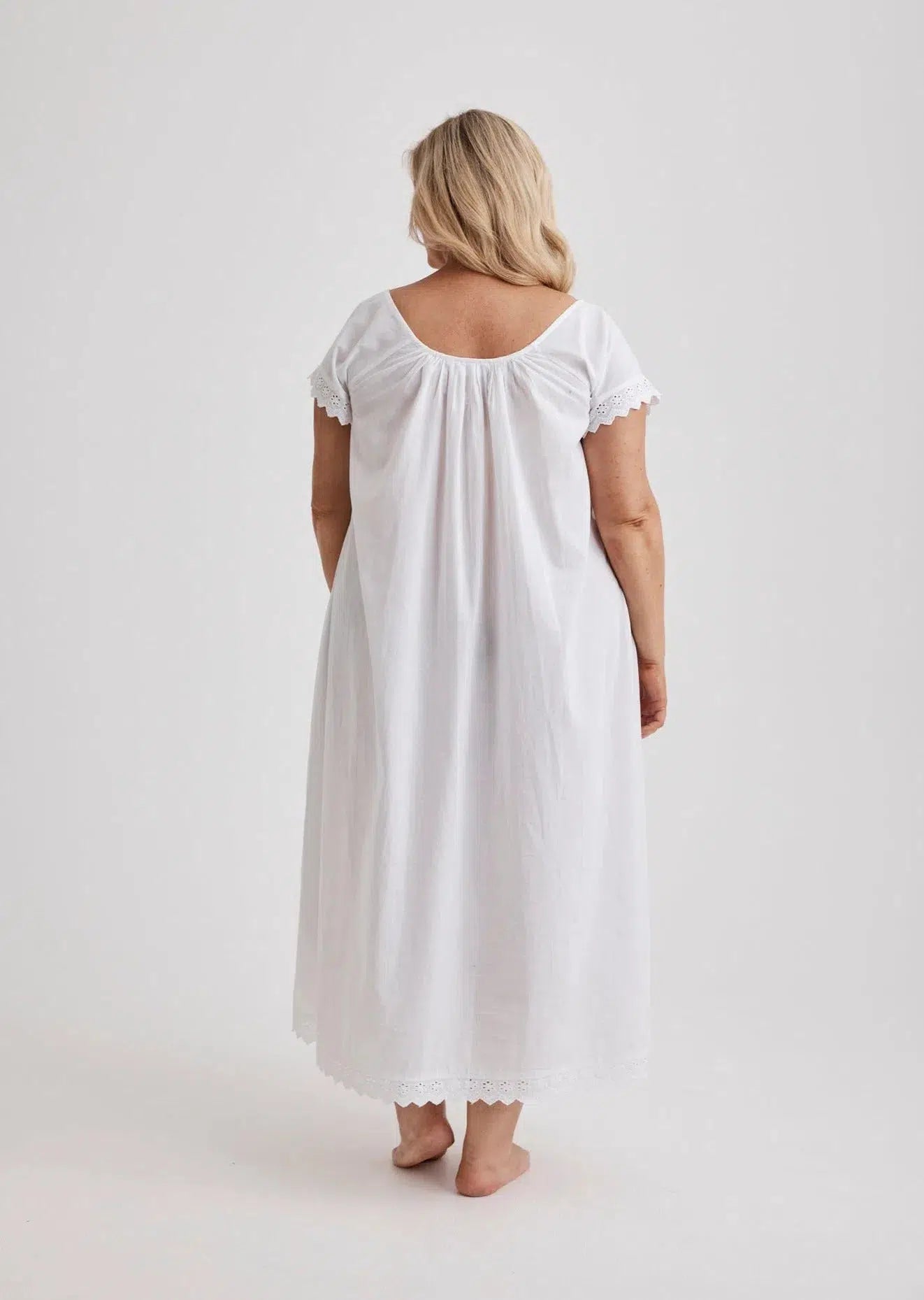 Arianna - Nightie - Long - White-Nightie | XS- | Hank &amp; Hera