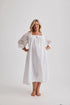 Barbara - Nightgown - Long - White-Nightdress | XS- | Hank & Hera