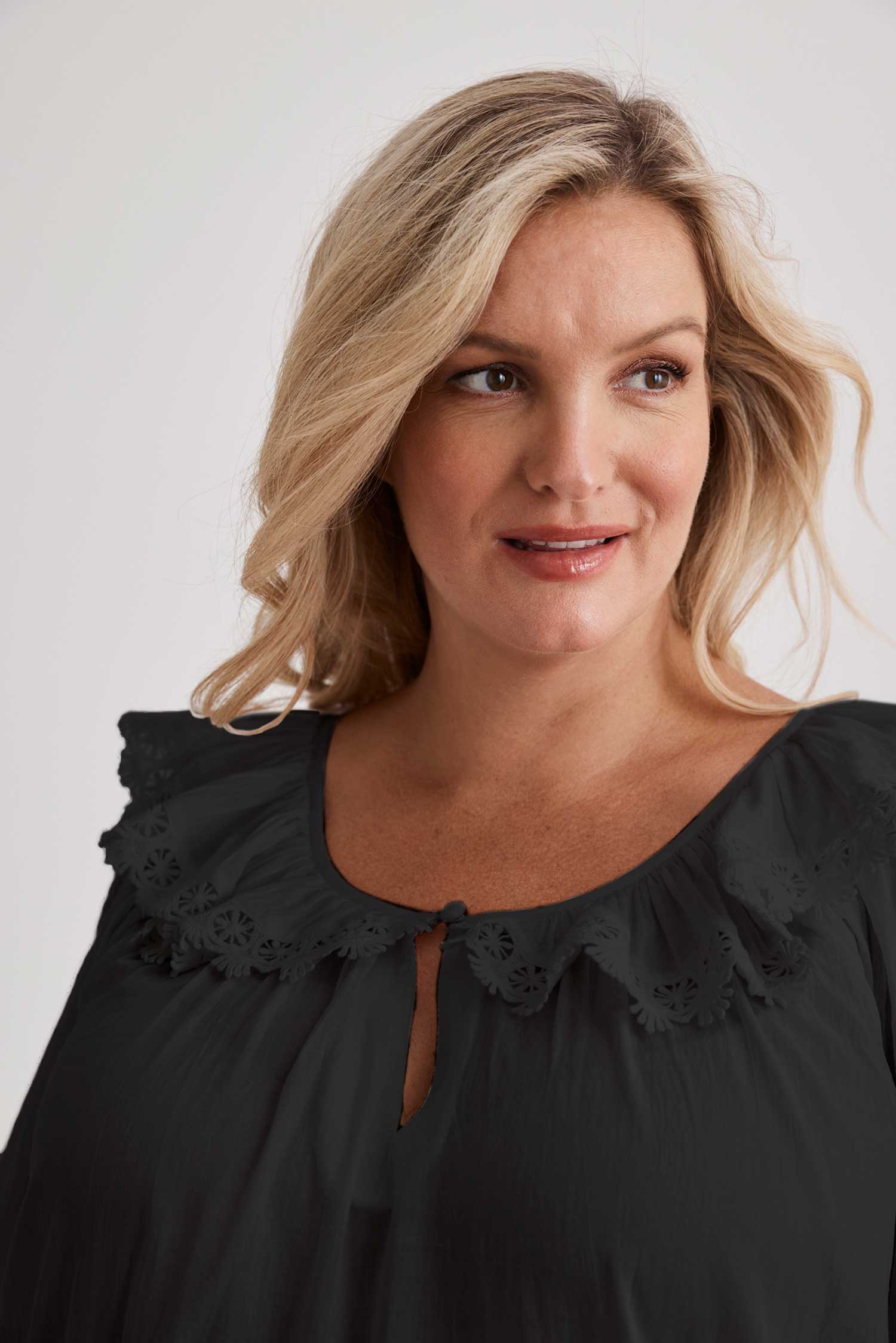 India - Nightgown - Black