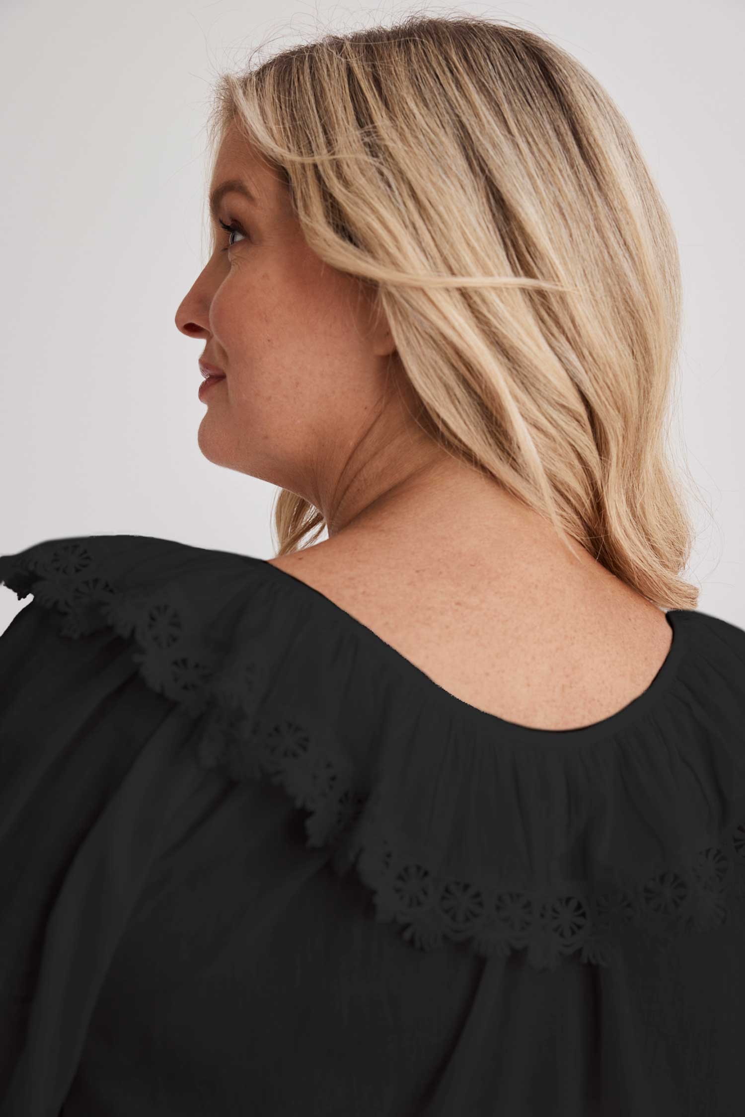 India - Nightgown - Black