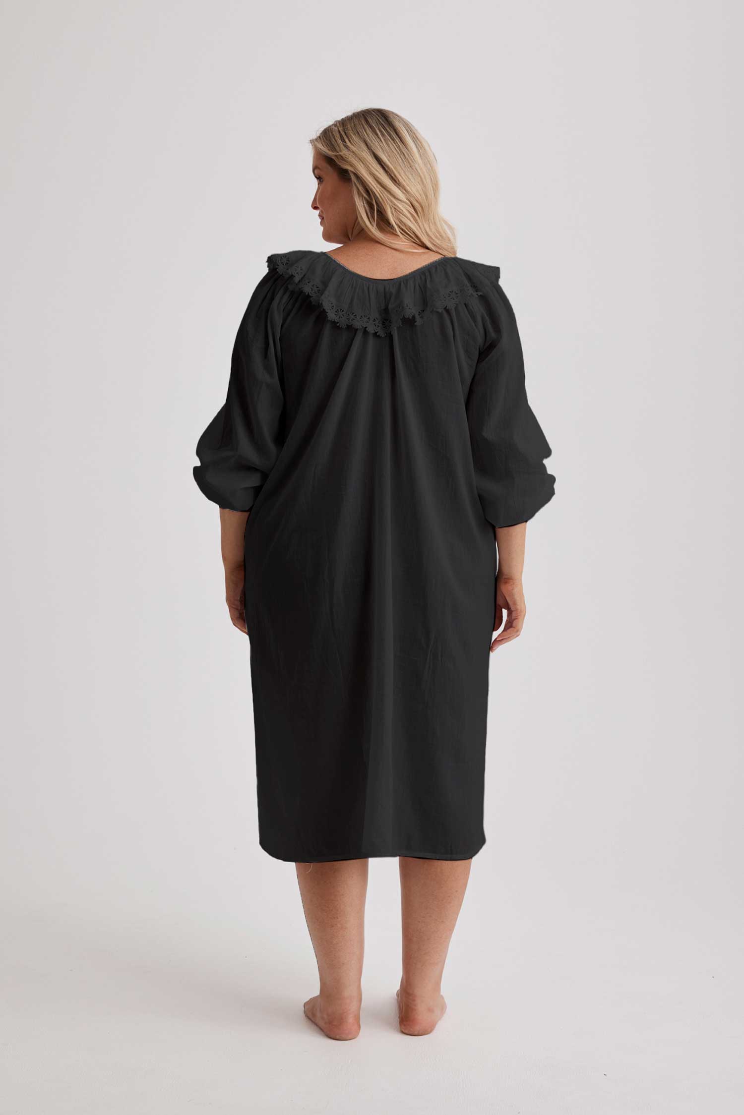 India - Nightgown - Black