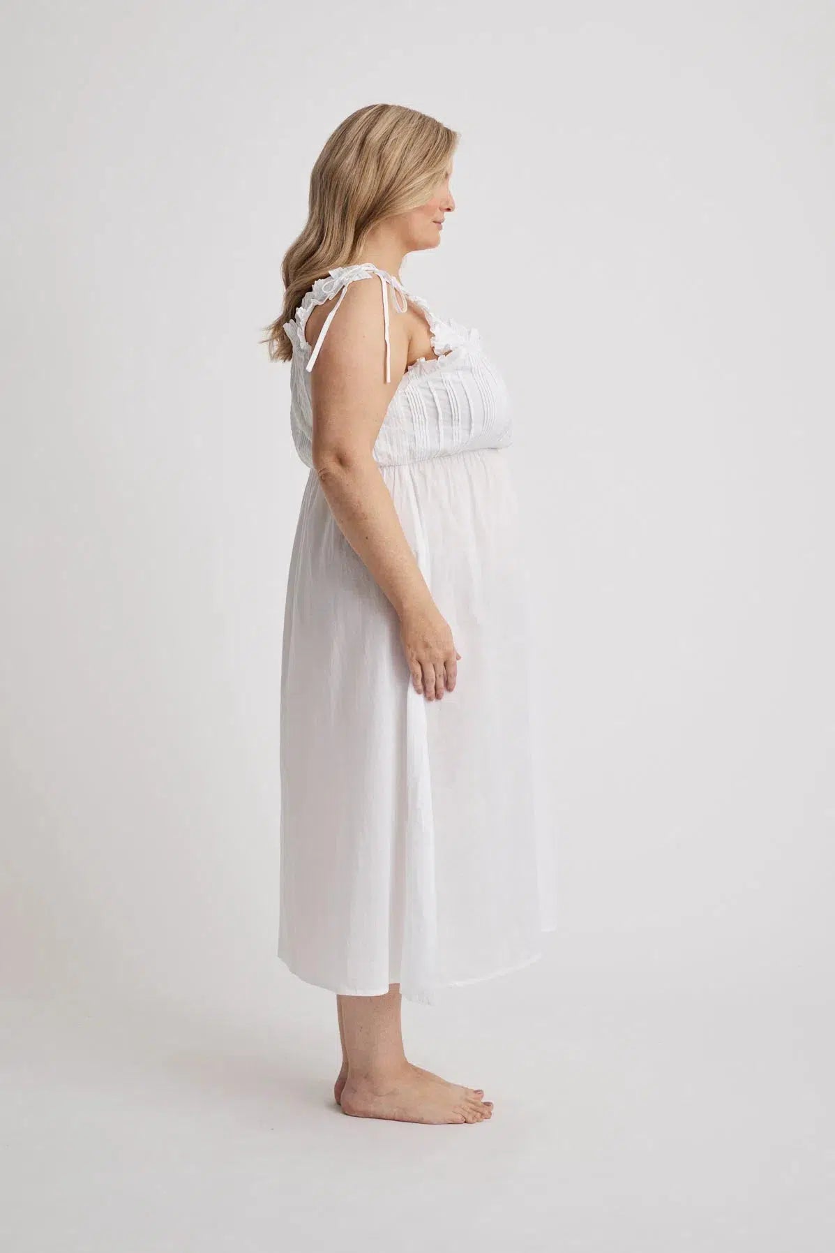 Dolly - Nightdress - Long - White-Nightdress | XS- | Hank &amp; Hera