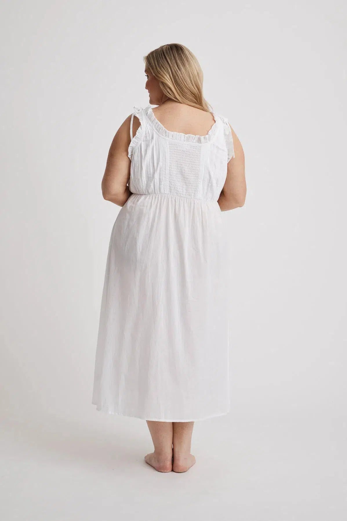 Dolly - Nightdress - Long - White-Nightdress | XS- | Hank &amp; Hera