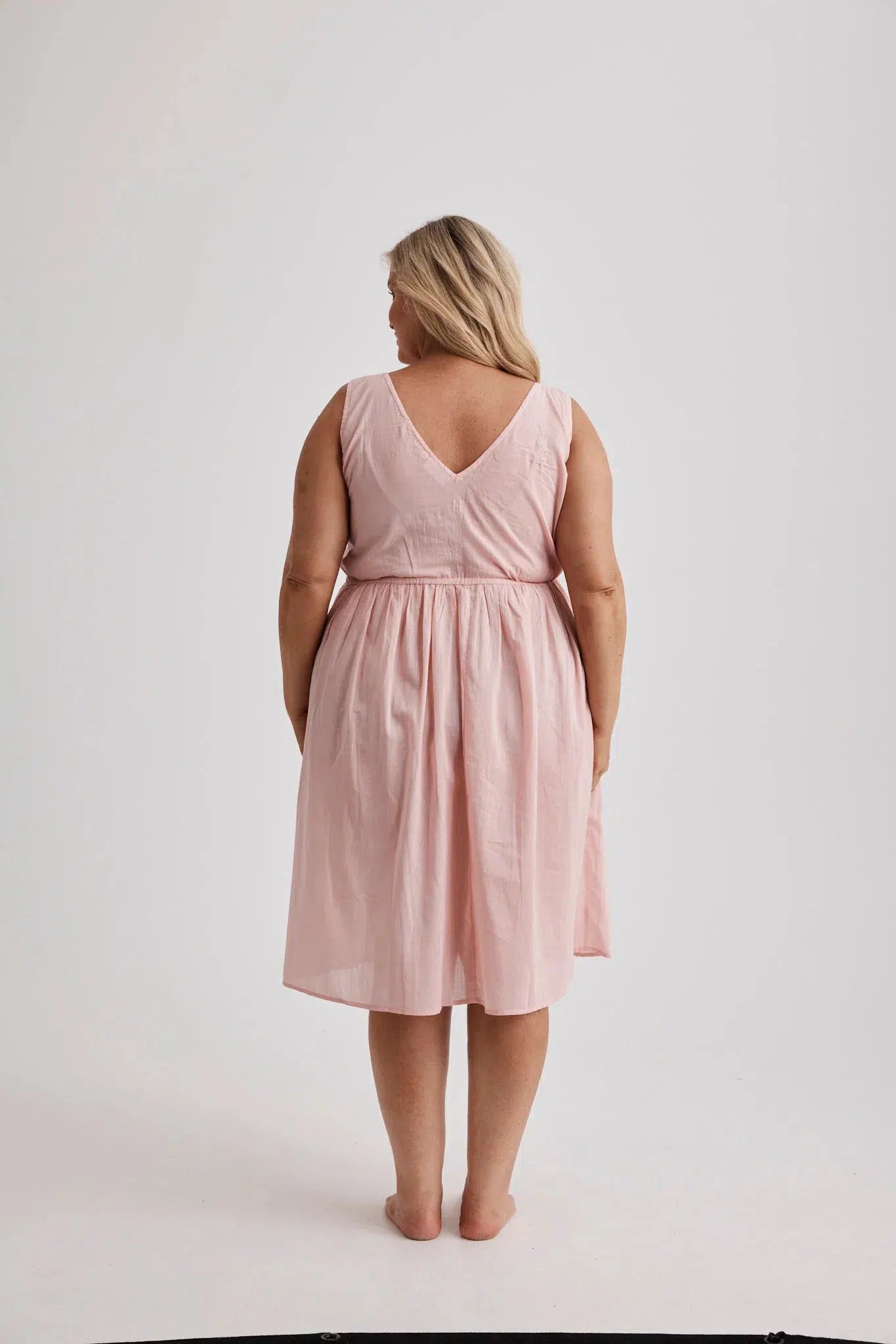 Elizabeth - Nightie - Short - Cotton - Pink-Nightie | XS- | Hank &amp; Hera