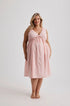 Elizabeth - Nightie - Short - Cotton&Silk - Pink-Nightie | XS- | Hank & Hera