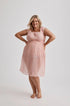 Grace - Nightgown - Knee Length - Pink-Nightdress | XS- | Hank & Hera