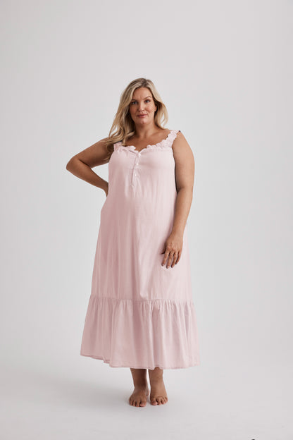 Lauren - Nightdress - Long - Pale Pink