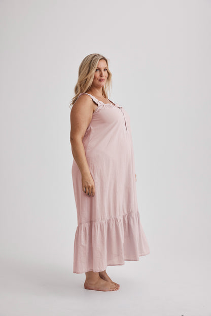 Lauren - Nightdress - Long - Pale Pink