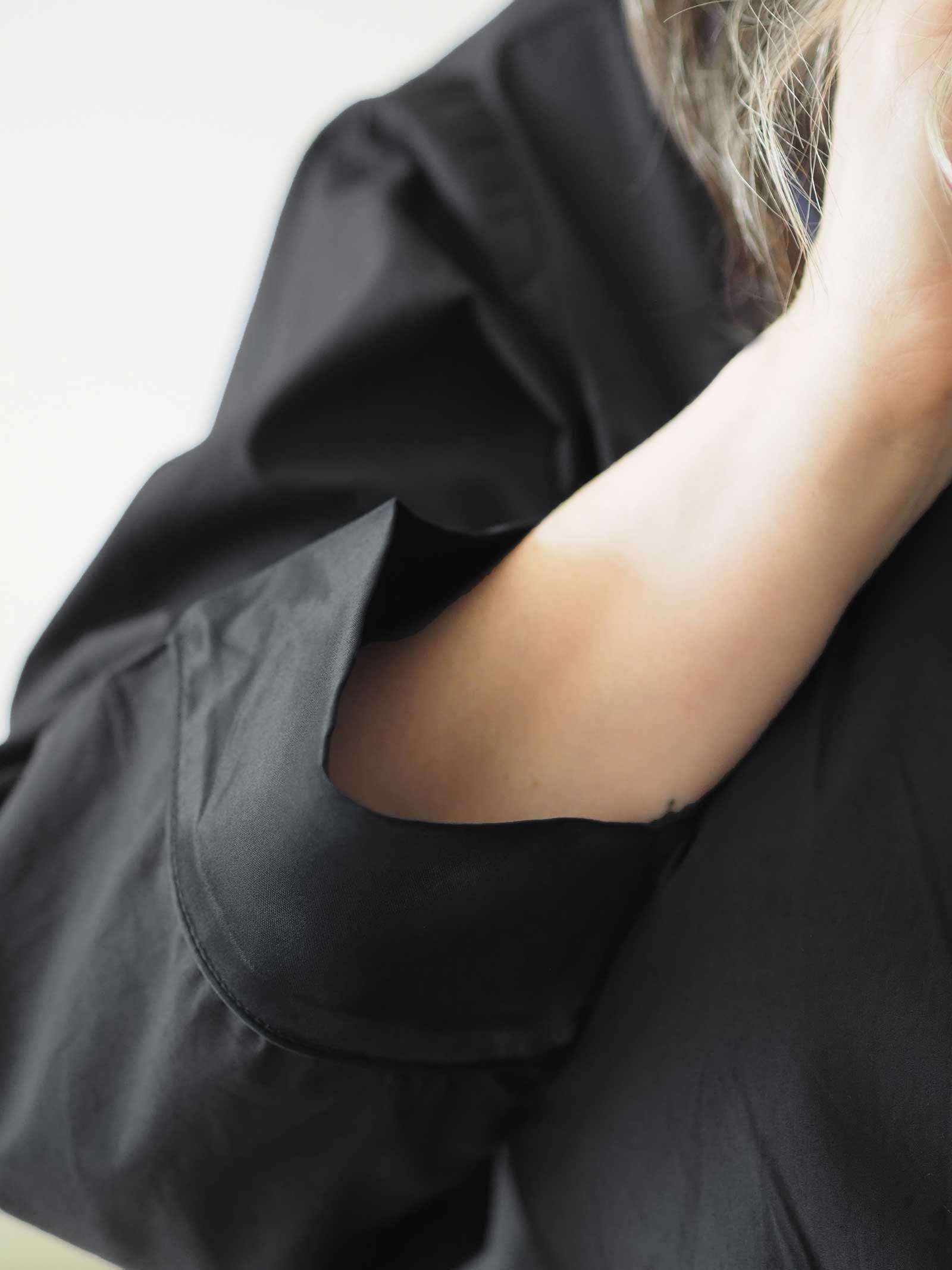 Hera - Pajama Shirt - Cotton - Black