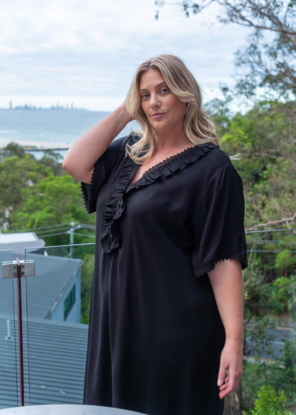 Serena Nightgown - Black