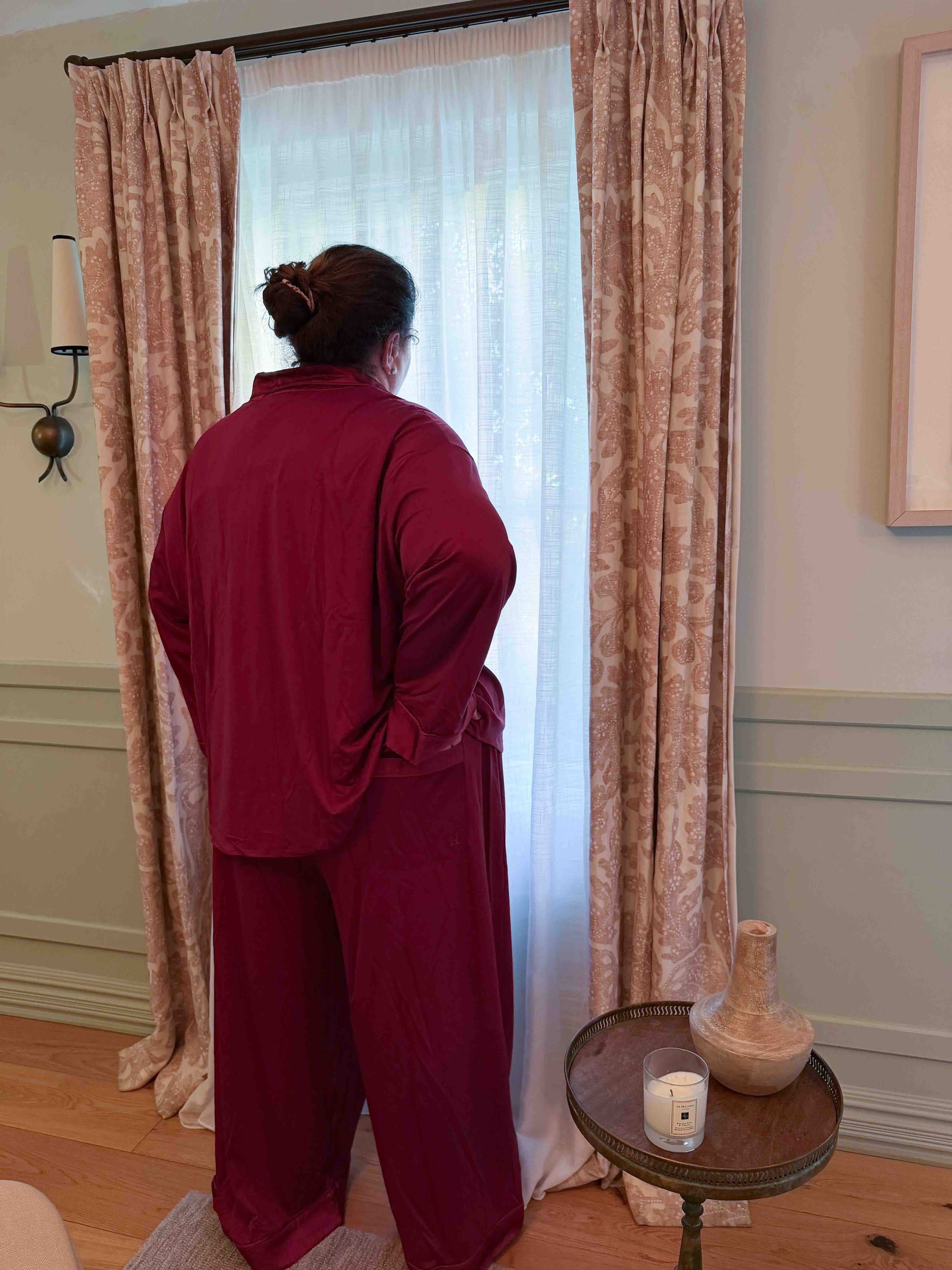 The Hebe Pyjama Set - Burgundy