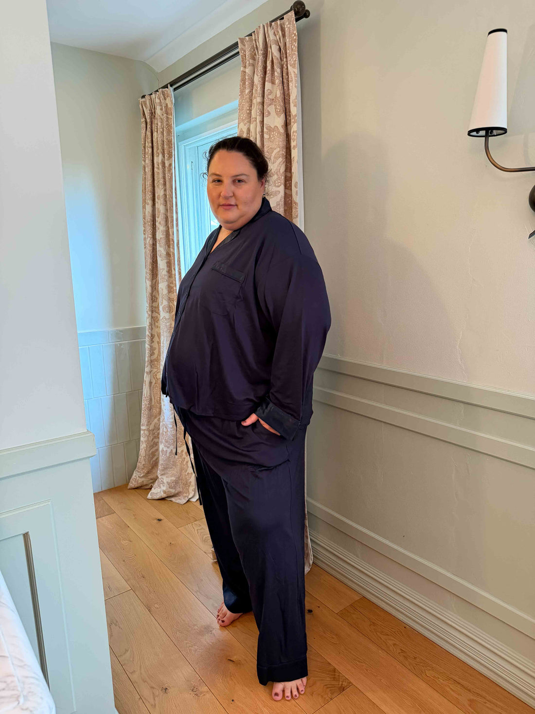 The Hebe - Tencel PJ Pant - Navy