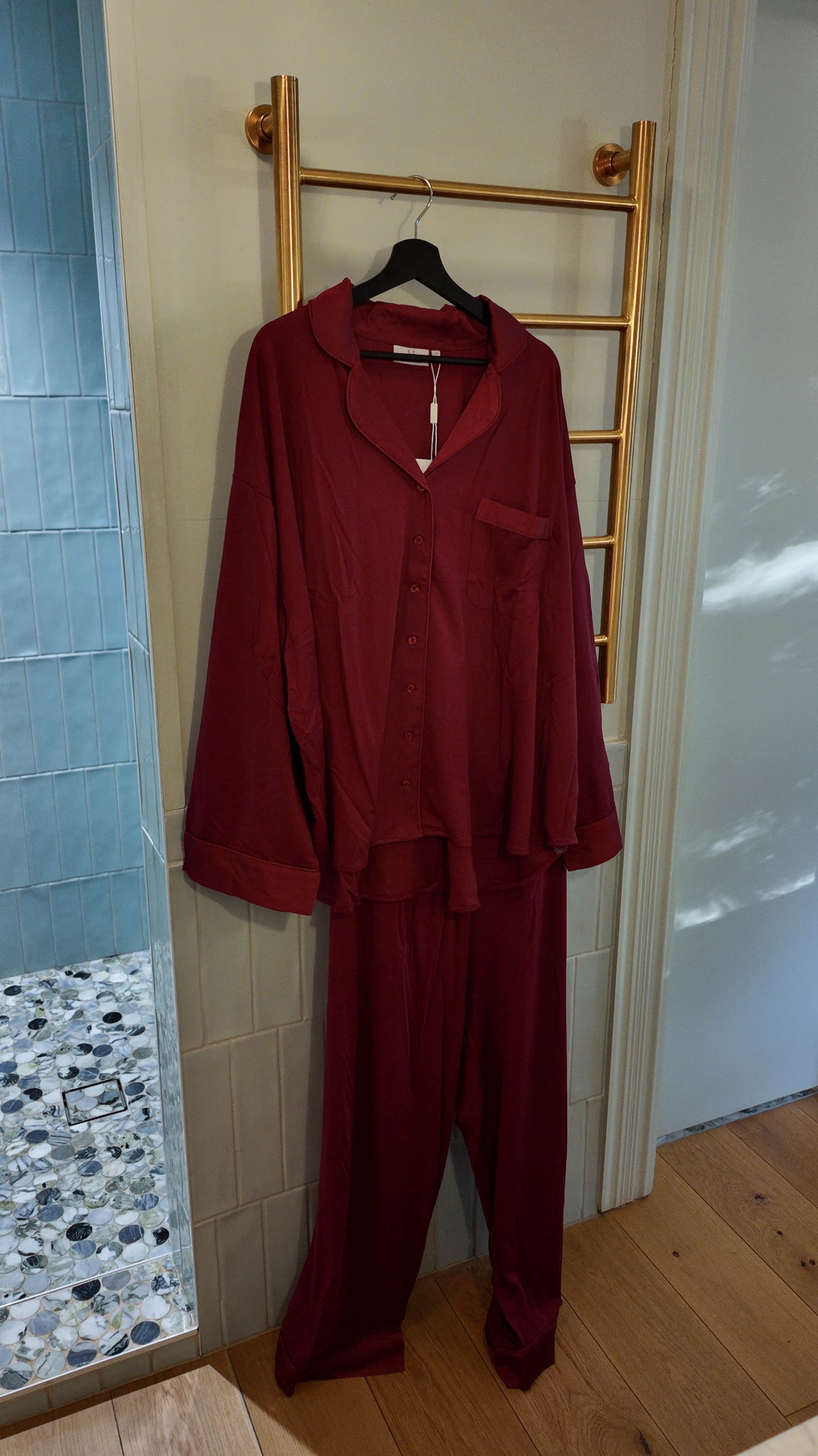 The Hebe Pyjama Set - Burgundy