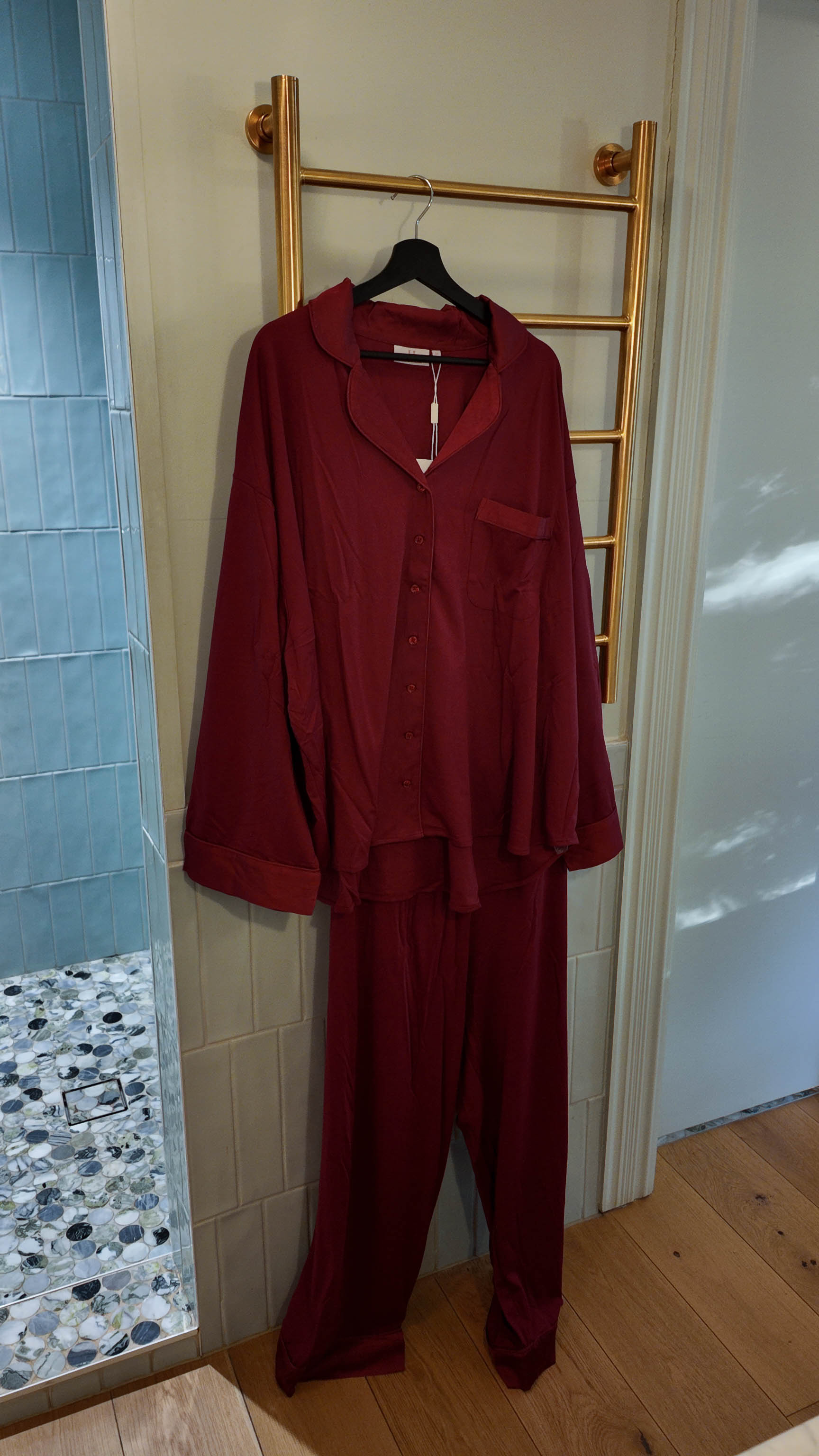 The Hebe Pyjama Set - Burgundy