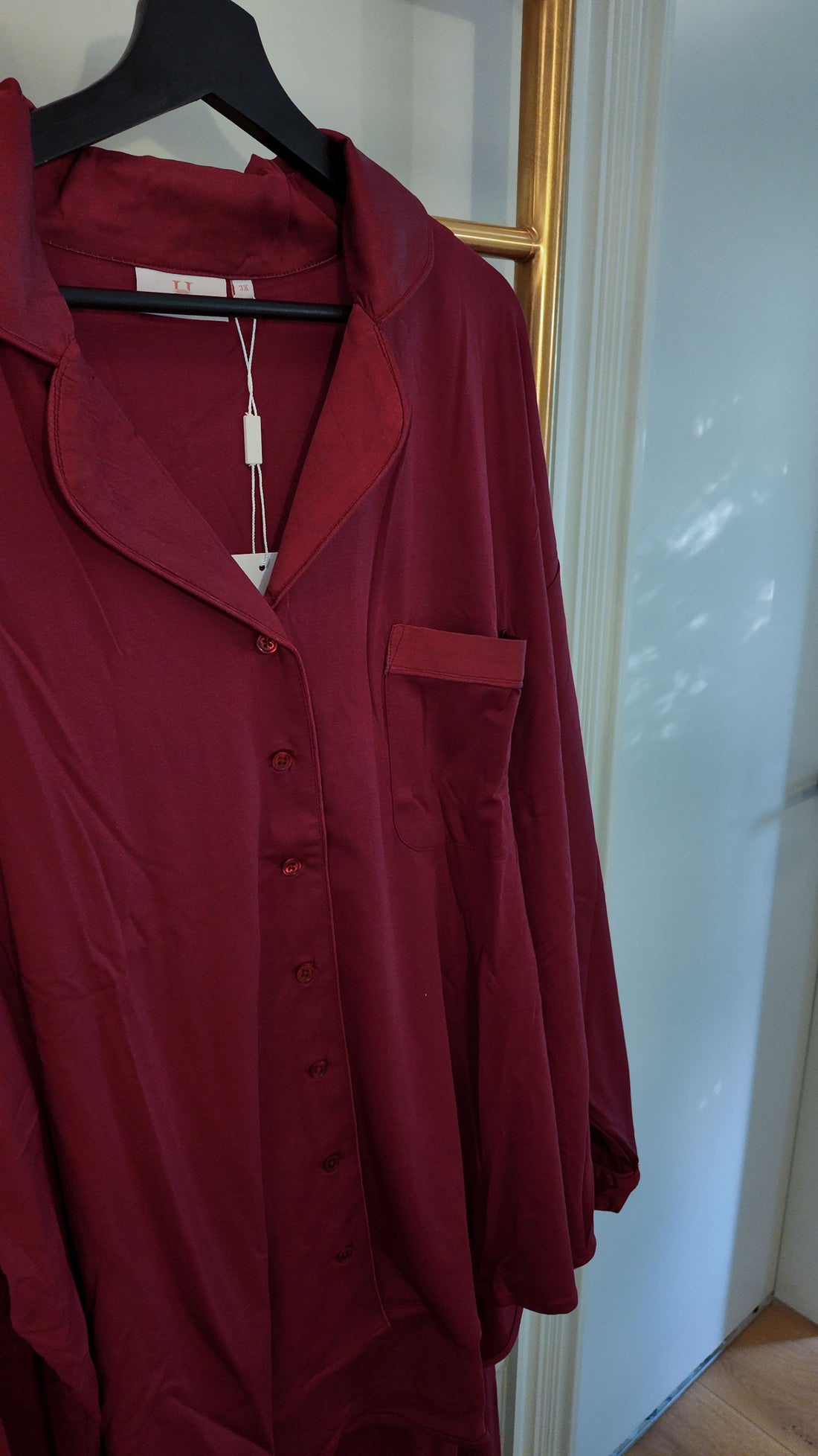 The Hebe Pyjama Set - Burgundy