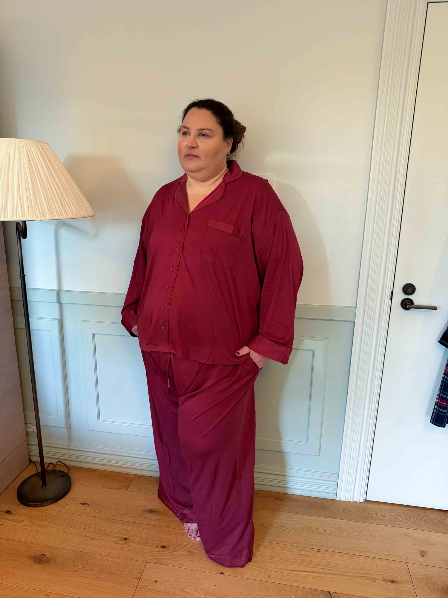 The Hebe Pyjama Set - Burgundy
