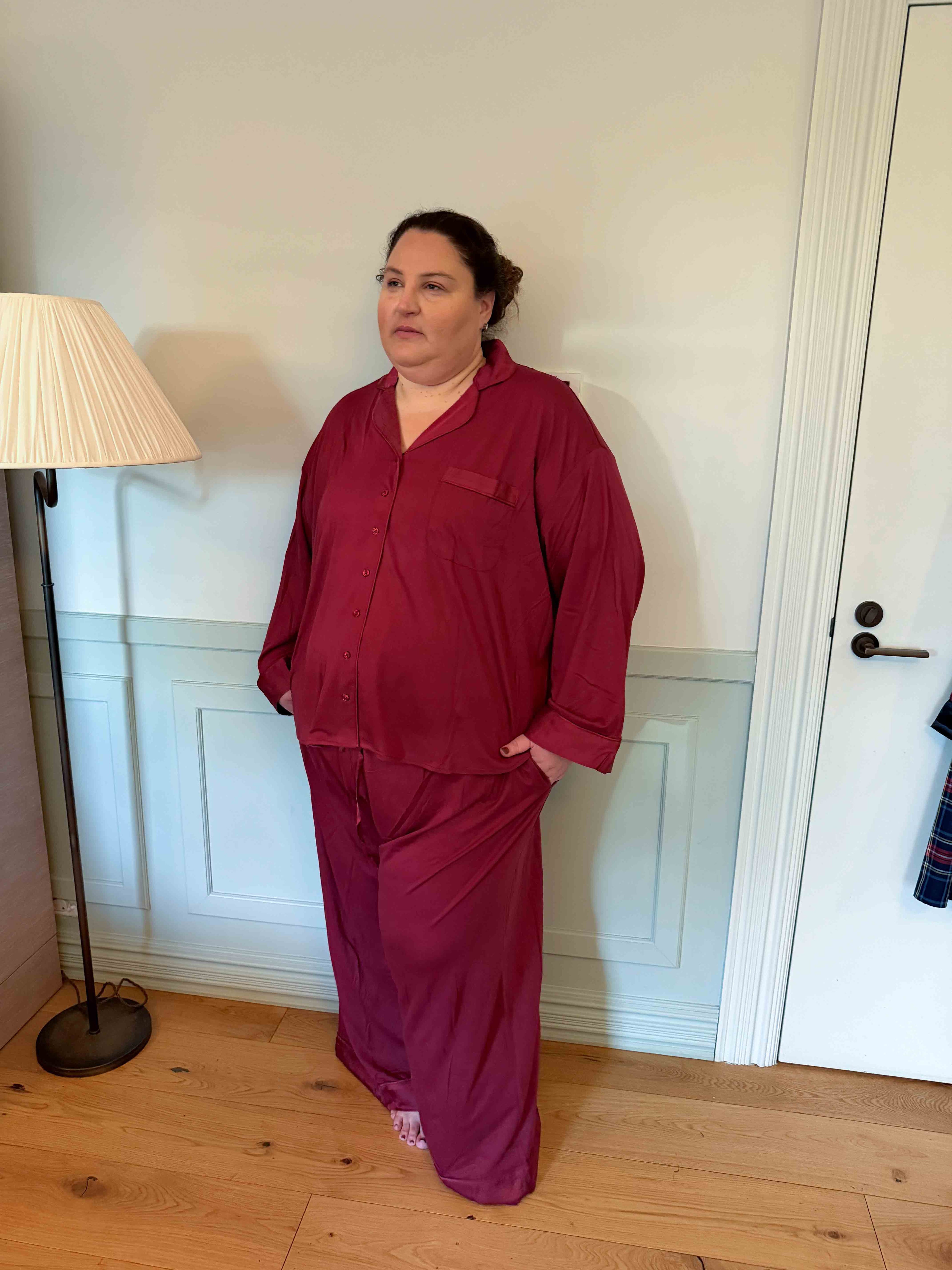 The Hebe Pyjama Set - Burgundy