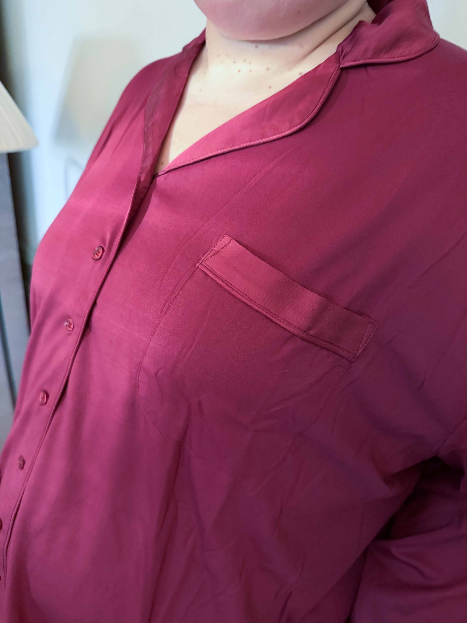 The Hebe Pyjama Set - Burgundy