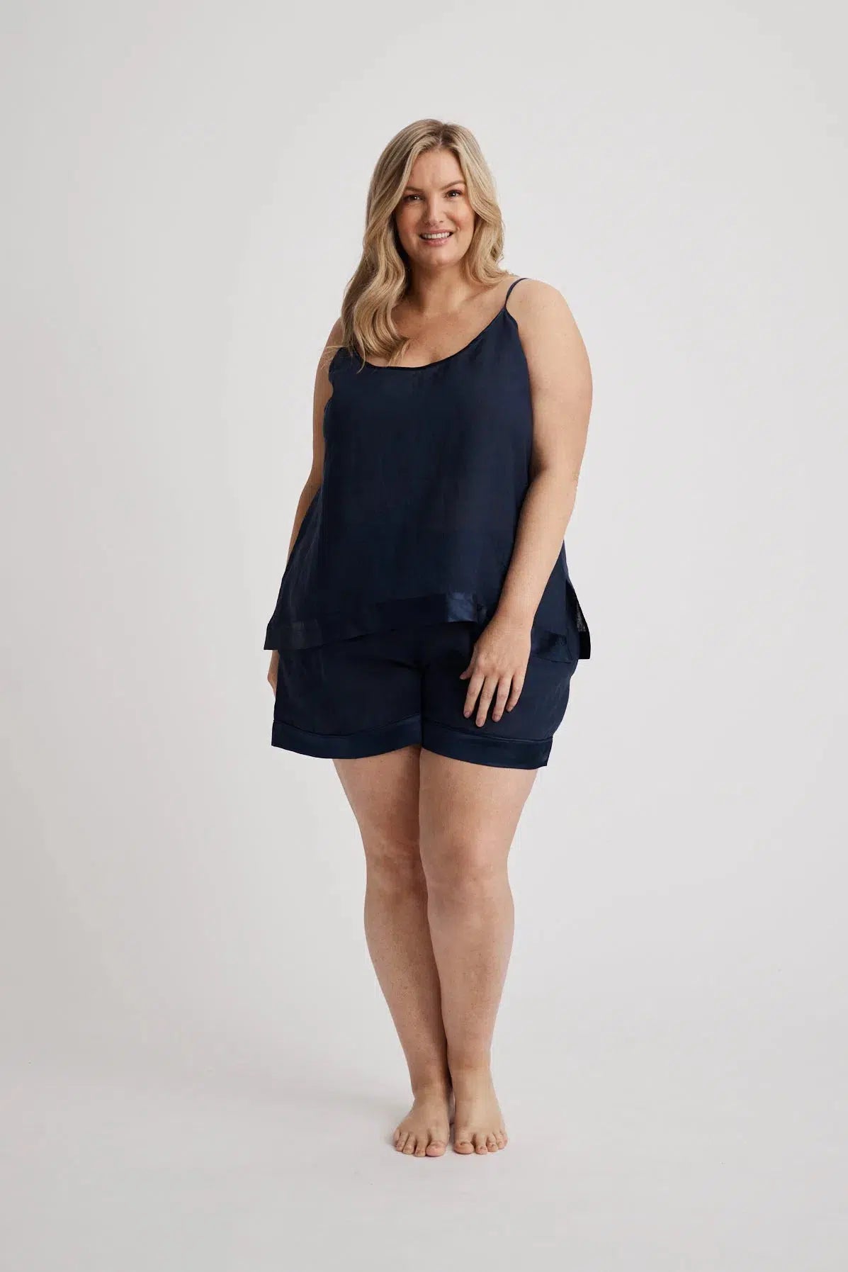 Hera - Pajama Set - Short - Navy-Pajama Set | XS- | Hank &amp; Hera