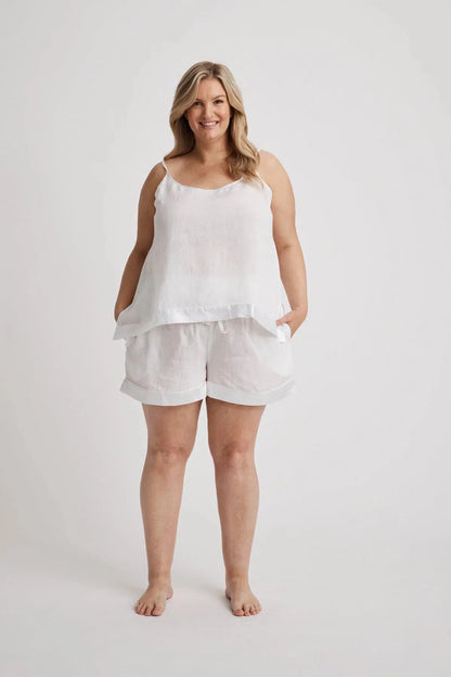 Hera - Pajama Set - Short - White-Pajama Set | XS- | Hank &amp; Hera